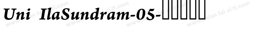 Uni IlaSundram-05字体转换